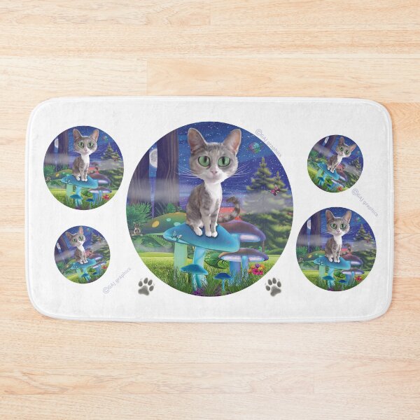 Item preview, Kitty on a Mushroom designed and sold by Genson.