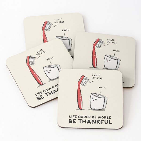 Item preview, Sarcastic Funny Toothbrush and Toilet Paper Positivity designed and sold by Pong Lizardo.