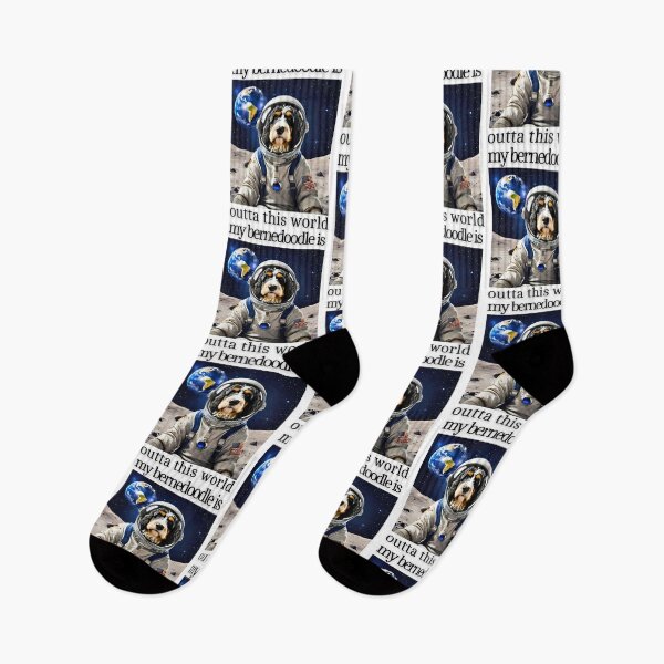 Item preview, Outta This World Bernedoodle Astronaut – Cute Space Dog Design designed and sold by Fredster1966.
