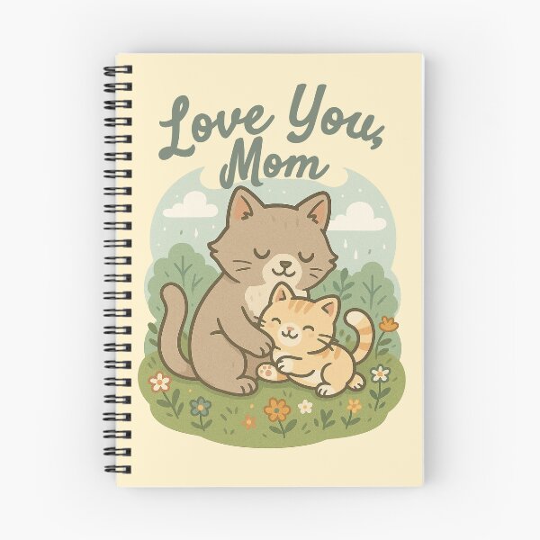 Item preview, Love You Mom – Cute Cat Mother’s Day Gift Design designed and sold by Patternicity.