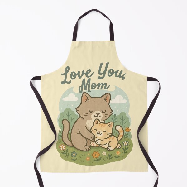 Item preview, Love You Mom – Cute Cat Mother’s Day Gift Design designed and sold by Patternicity.