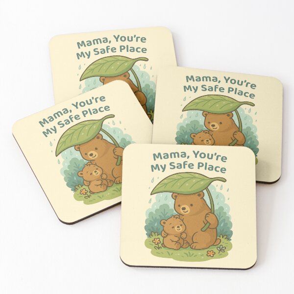 Item preview, Mama Bear Hug – Mother's Day Cute Rainy Day Art designed and sold by Patternicity.