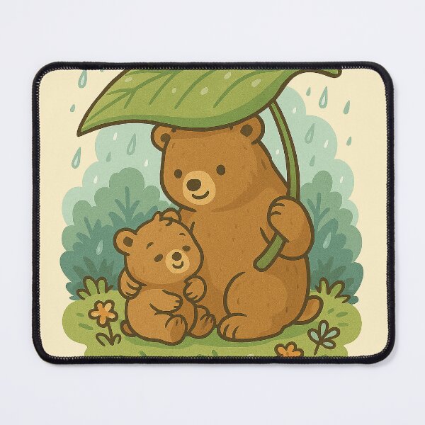 Item preview, Mama Bear Hug – Mother's Day Cute Rainy Day Art designed and sold by Patternicity.