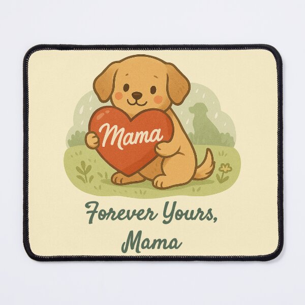 Item preview, Forever Yours Mama – Cute Puppy Mother's Day Gift designed and sold by Patternicity.