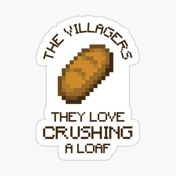 Item preview, The Villagers & Bread Sticker designed and sold by ItsCalledColor.
