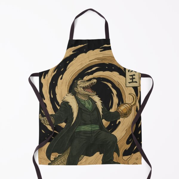 Item preview, Desert Warlord Crocodile - Retro Japanese Ukiyo-e Style 砂漠の王クロコダイル - レトロ浮世絵スタイル designed and sold by Wearablestore.