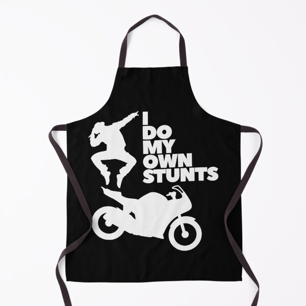 Item preview, I Do My Own Stunts – Biker Crash Joke designed and sold by UNK-Fatigues.