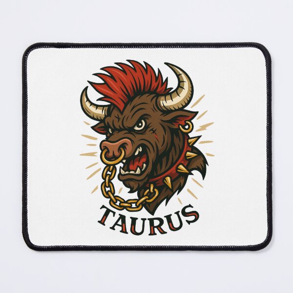 Item preview, Taurus Zodiac Bull – Punk Goth Horoscope designed and sold by UNK-Fatigues.