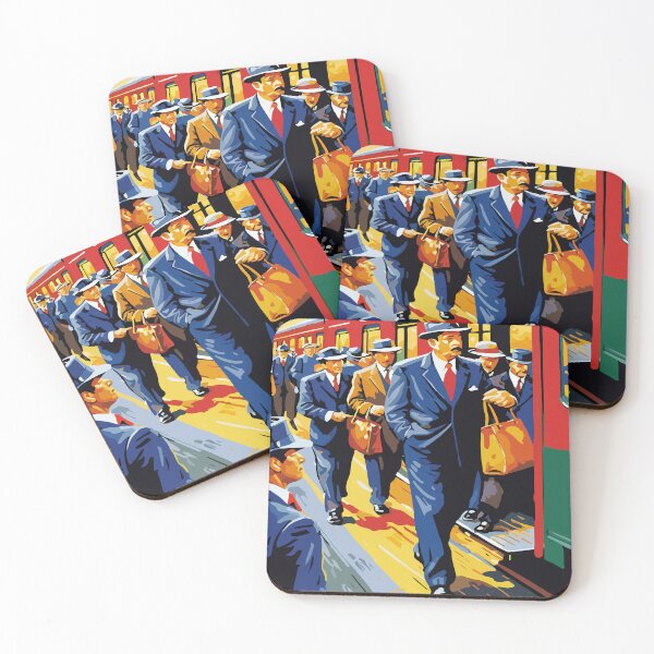 Item preview, The atmosphere of the train station during rush hour. designed and sold by Whose-sweat.