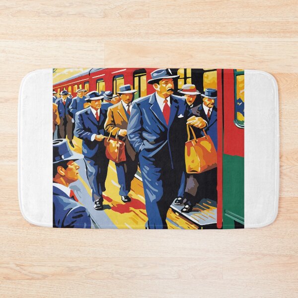 Item preview, The atmosphere of the train station during rush hour. designed and sold by Whose-sweat.