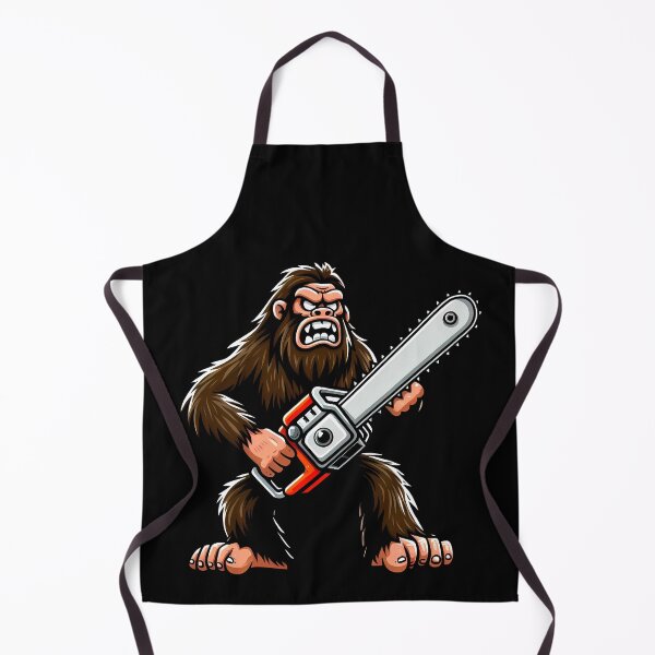 Item preview, Sasquatch Chainsaw designed and sold by Funny Vintage Stickers And T-Shirts.