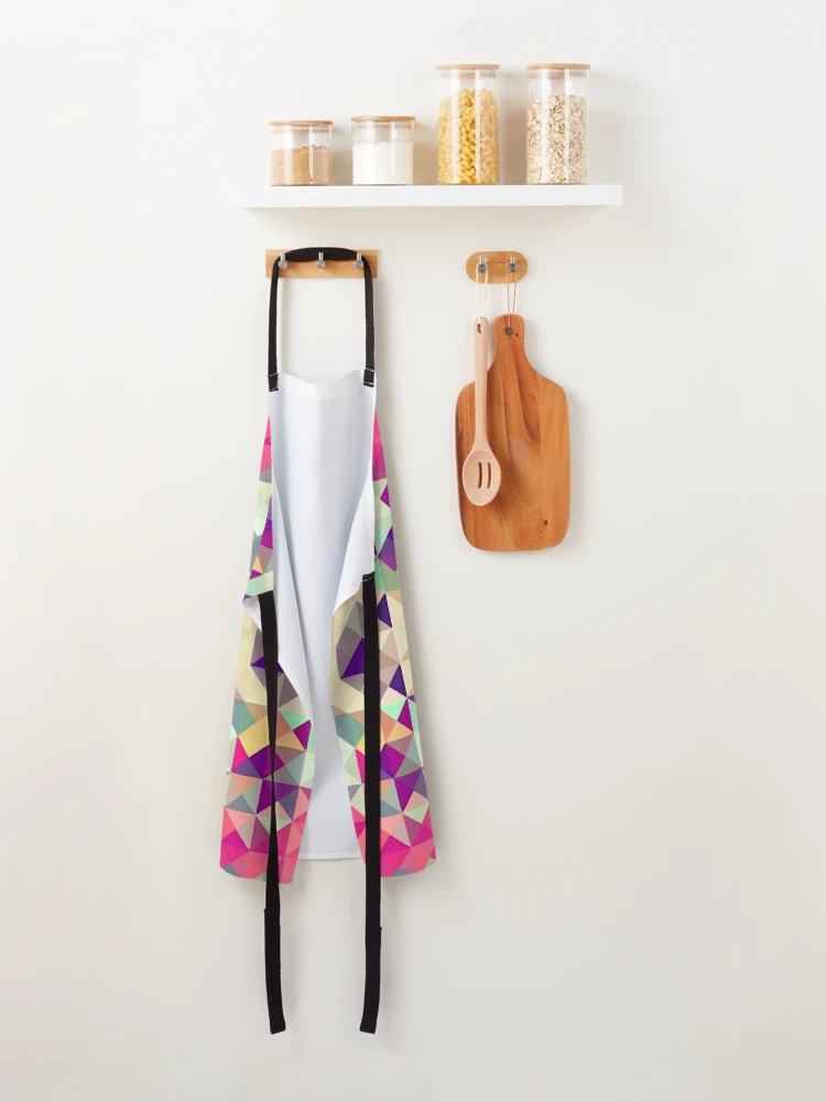Thumbnail 2 of 6, Apron, Geometric Triangle Abstract designed and sold by ViaARTfactory.