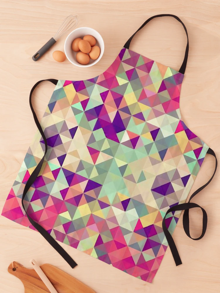 Thumbnail 1 of 6, Apron, Geometric Triangle Abstract designed and sold by ViaARTfactory.
