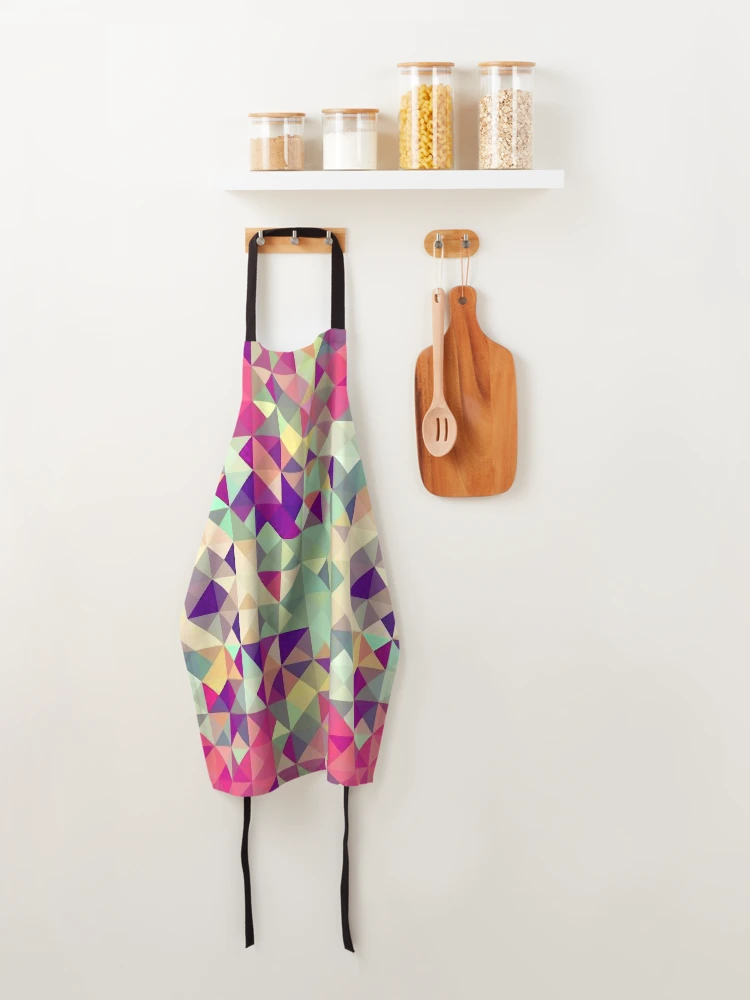 Thumbnail 4 of 6, Apron, Geometric Triangle Abstract designed and sold by ViaARTfactory.