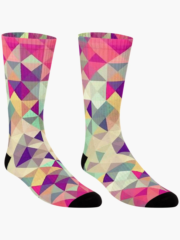 Thumbnail 3 of 5, Socks, Geometric Triangle Abstract designed and sold by ViaARTfactory.
