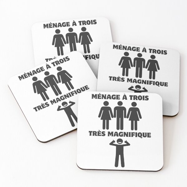 Item preview, Ménage à Trois Très Magnifique – Threesome Humor designed and sold by UNK-Fatigues.