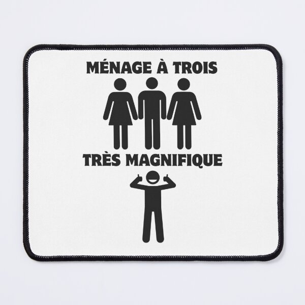 Item preview, Ménage à Trois Très Magnifique – Threesome Humor designed and sold by UNK-Fatigues.