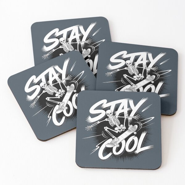 Item preview, Stay Cool Skeleton Skater  designed and sold by Dakson Design - Fantasy Art.
