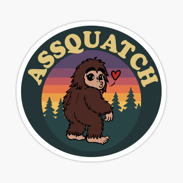 Artikel-Vorschau von Sassy Sasquatch Booty Sticker: Dicke Oberschenkel, Wald-Vibes, designt und verkauft von Feral by Elsie.