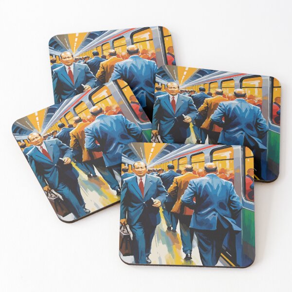 Item preview, The atmosphere of the train station during rush hour. designed and sold by Whose-sweat.