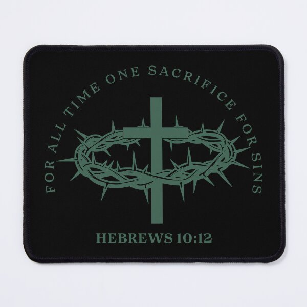 Item preview, Hebrews 10:12 - bible verse designed and sold by MoriaStore.