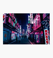 Nächtliche Gasse Fotodruck