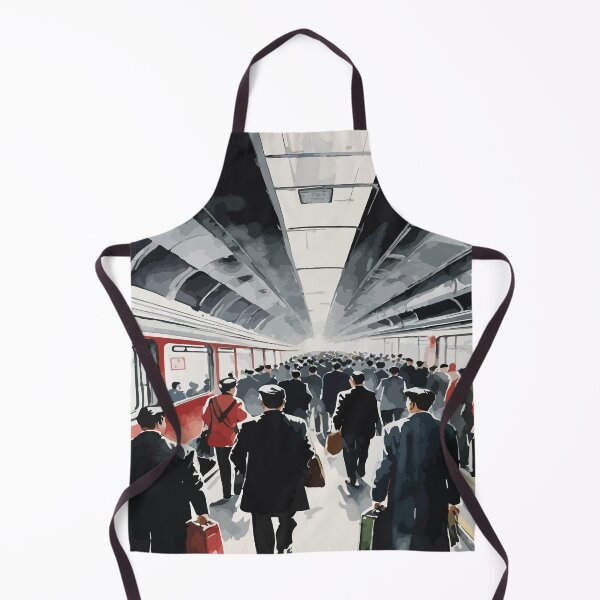 Item preview, The atmosphere of the train station during rush hour. designed and sold by Whose-sweat.