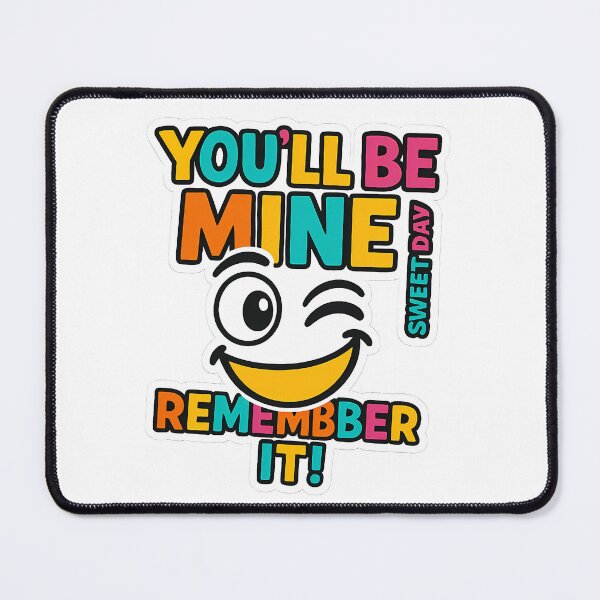Item preview, ​You Will Be Mine, Remember That – Vintage Pop Art Typography by Sweet Day​ designed and sold by Sweetday2025.