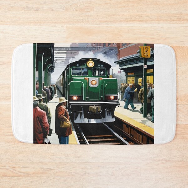 Item preview, The atmosphere of the train station during rush hour. designed and sold by Whose-sweat.