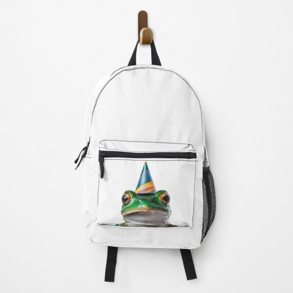 Item preview, Funny Frog Wearing Birthday Party Hat designed and sold by LazyOwlStore.