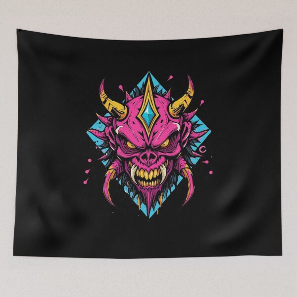 Item preview, Punk Demon Skull Head – Horror Graffiti Monster designed and sold by UNK-Fatigues.