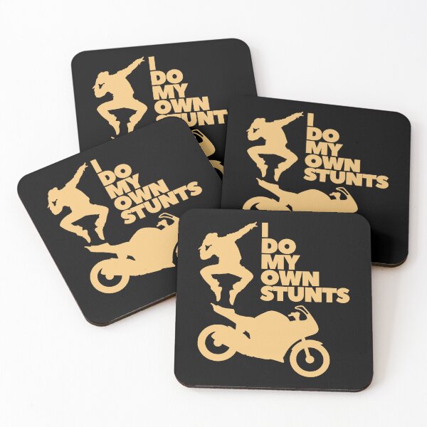 Item preview, I Do My Own Stunts – Biker Crash Joke designed and sold by UNK-Fatigues.