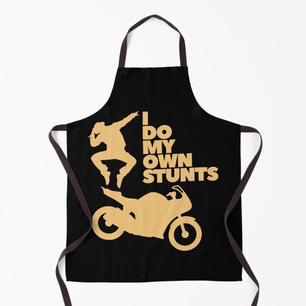 Item preview, I Do My Own Stunts – Biker Crash Joke designed and sold by UNK-Fatigues.
