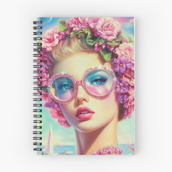 Item preview, Tropical Glamour Queen – Retro Floral Sunglasses Art designed and sold by CASturgill.