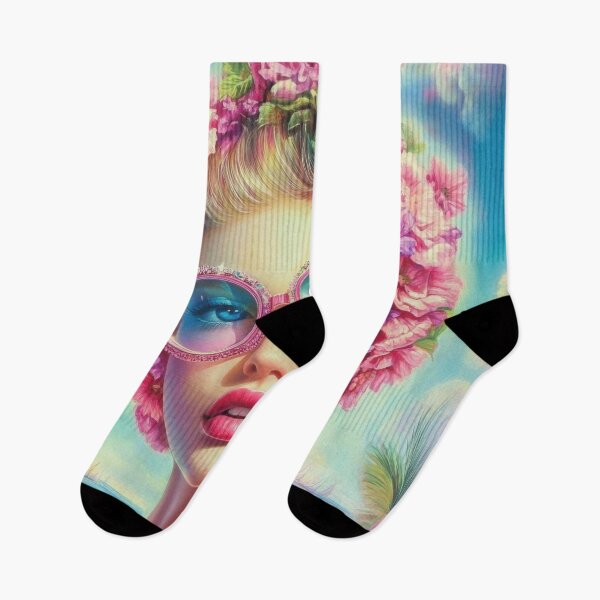 Item preview, Tropical Glamour Queen – Retro Floral Sunglasses Art designed and sold by CASturgill.
