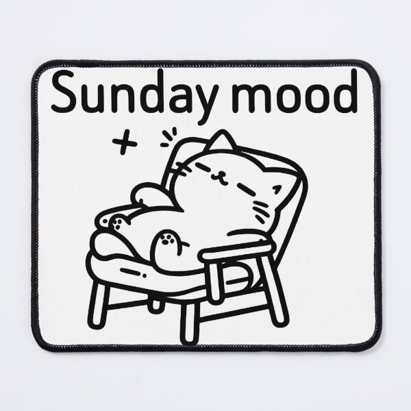 Item preview, sunday mood cat design designed and sold by tonylau81.