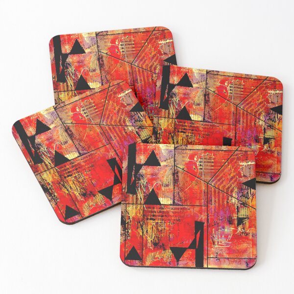 Item preview, Red Textured Abstract designed and sold by ViaARTfactory.