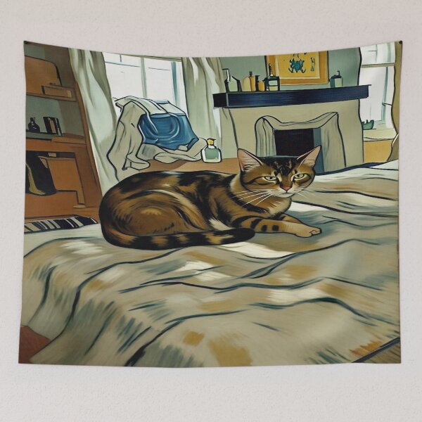 Item preview, Kimba the Tabby Cat Resting designed and sold by brentwooddsgn.