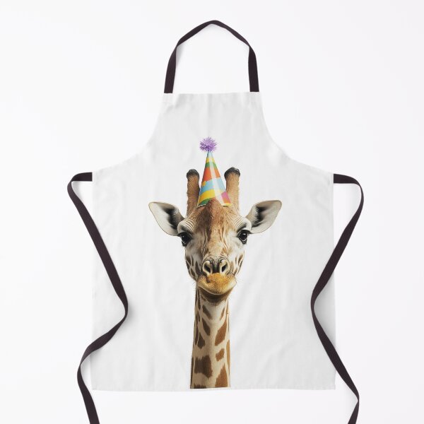 Item preview, Funny Giraffe Wearing Birthday Party Hat designed and sold by LazyOwlStore.