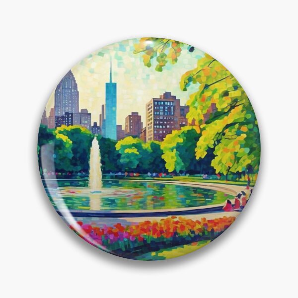 Item preview, Fountain Landscape by the Park designed and sold by brentwooddsgn.