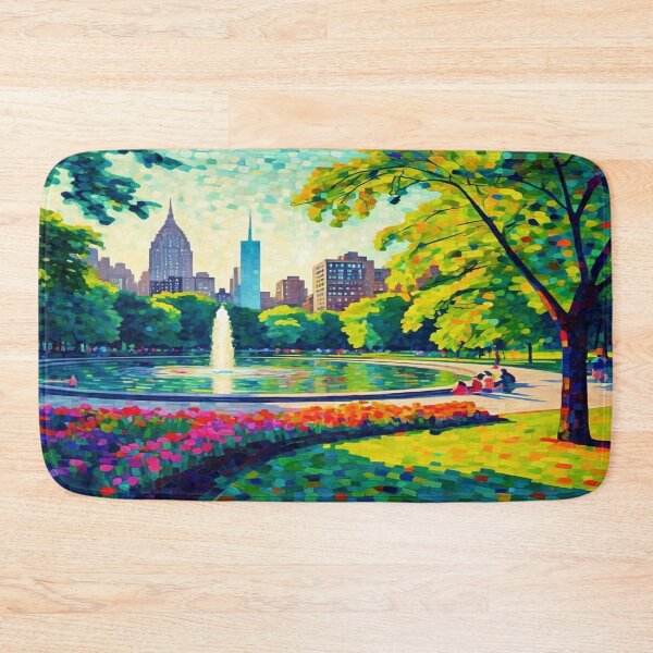 Item preview, Fountain Landscape by the Park designed and sold by brentwooddsgn.