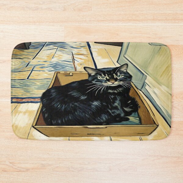 Item preview, Oreo the Cat Resting in a Box designed and sold by brentwooddsgn.