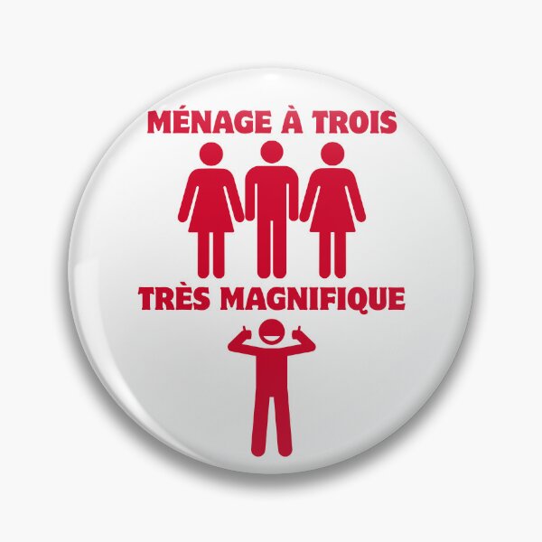 Item preview, Ménage à Trois Très Magnifique – Threesome Humor designed and sold by UNK-Fatigues.
