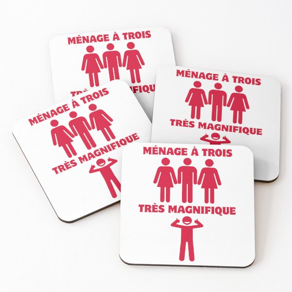Item preview, Ménage à Trois Très Magnifique – Threesome Humor designed and sold by UNK-Fatigues.