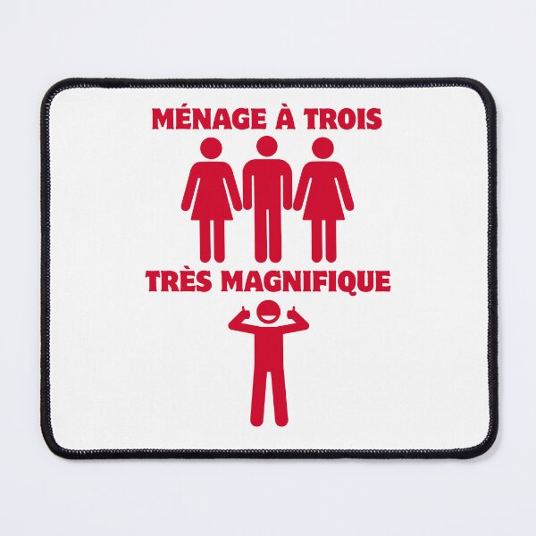 Item preview, Ménage à Trois Très Magnifique – Threesome Humor designed and sold by UNK-Fatigues.