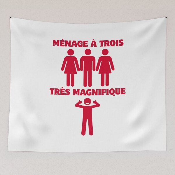 Item preview, Ménage à Trois Très Magnifique – Threesome Humor designed and sold by UNK-Fatigues.