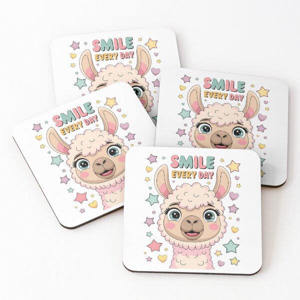 Item preview, Smile Every Day Colorful Cute Llama Design designed and sold by Taans-Creation.