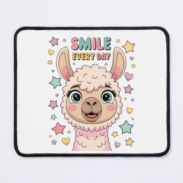 Item preview, Smile Every Day Colorful Cute Llama Design designed and sold by Taans-Creation.