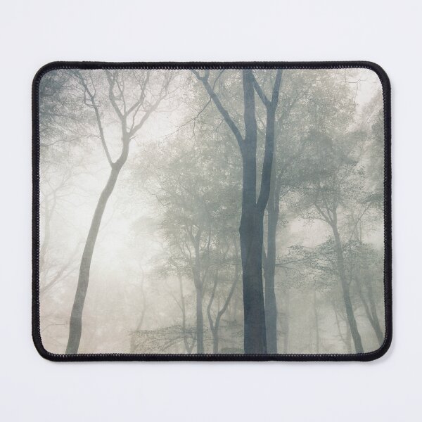 Item preview, Cathedral - Tree Silhouettes In Fog designed and sold by Dyrk Wyst Redbubble Shop.