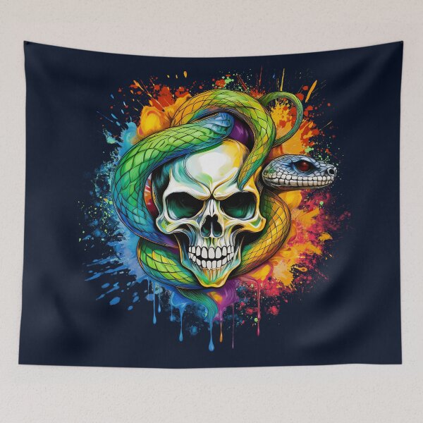 Item preview, Skull Snake designed and sold by rainsdesigns.